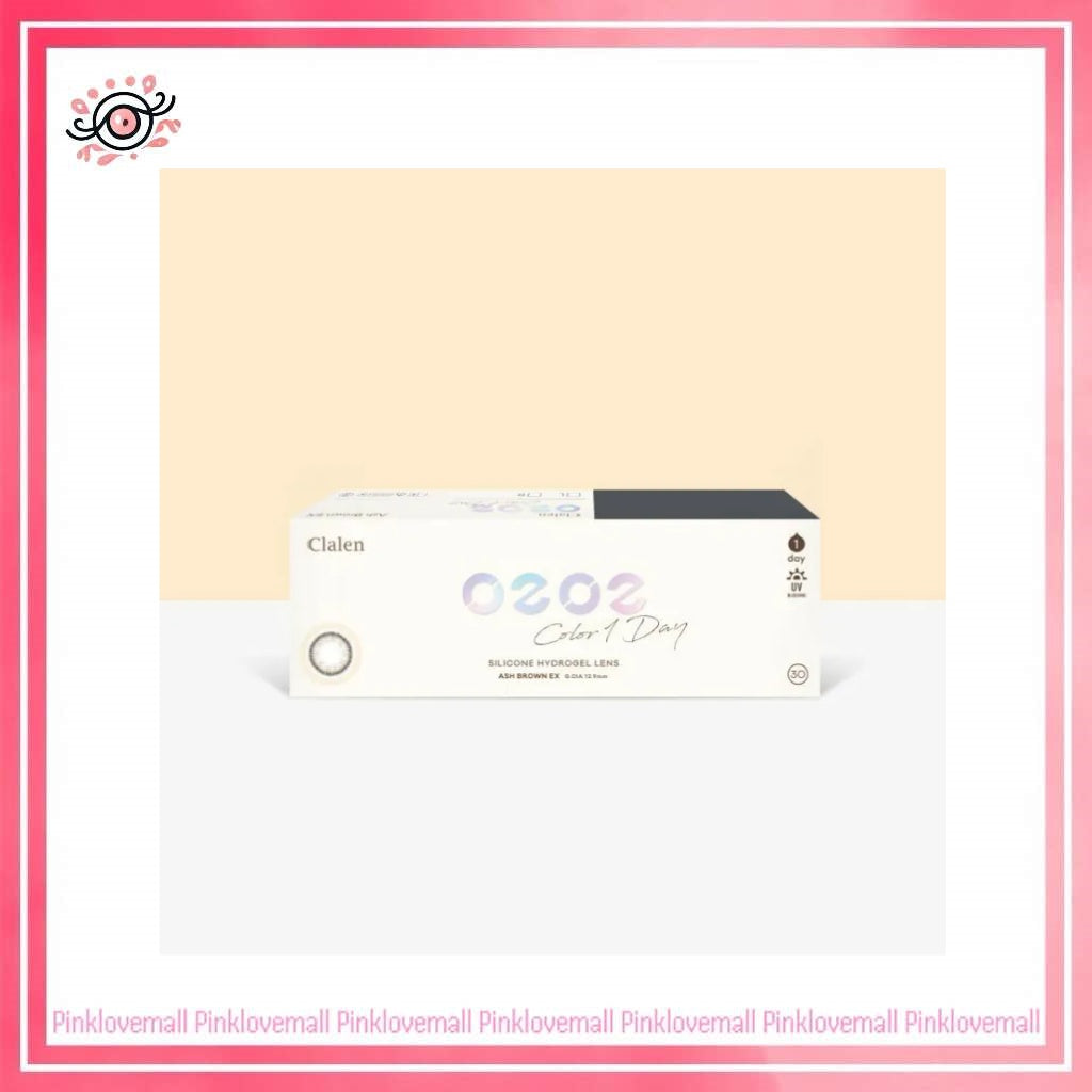 Clalen O2O2 Color 1 Day Ash Brown EX|日拋彩妝隱形眼鏡|每盒30片