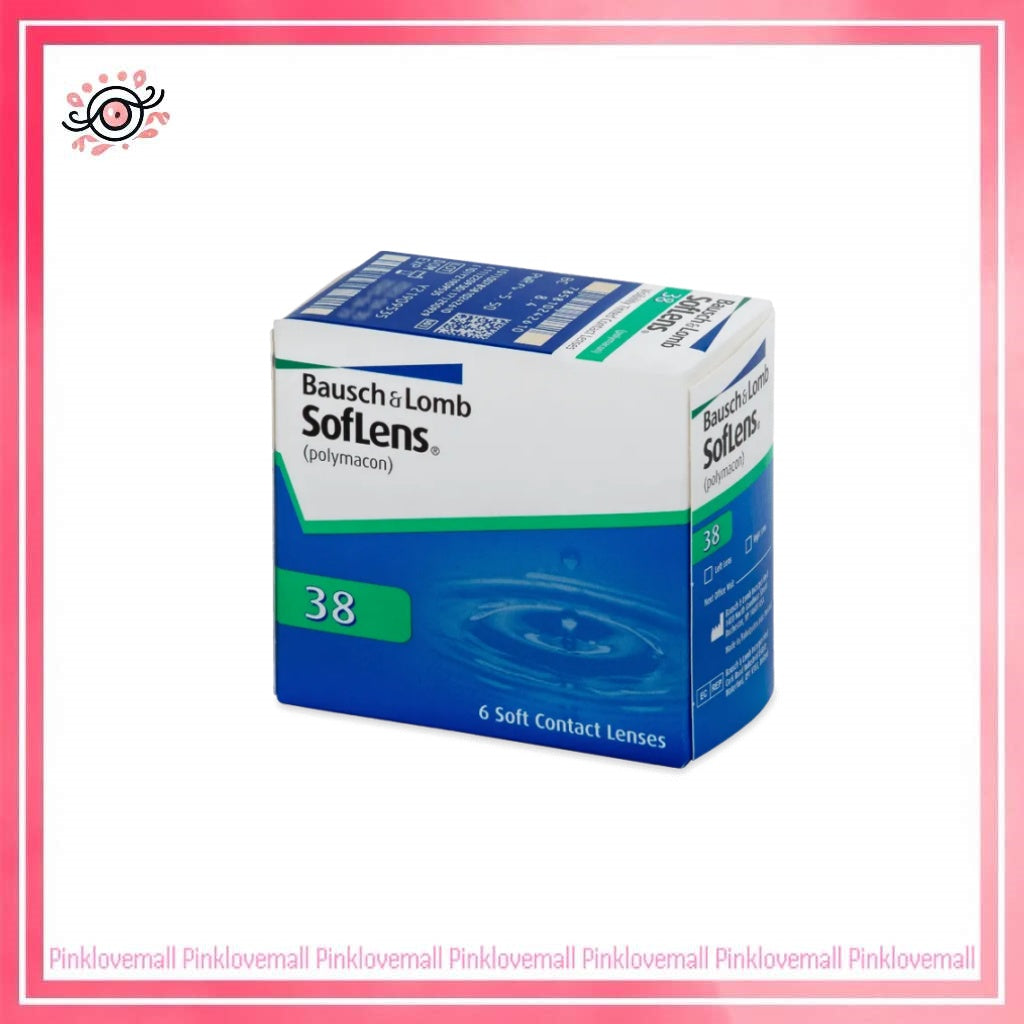 博士倫Bausch+Lomb Soflens 38|月拋透明隱形眼鏡|每盒6片