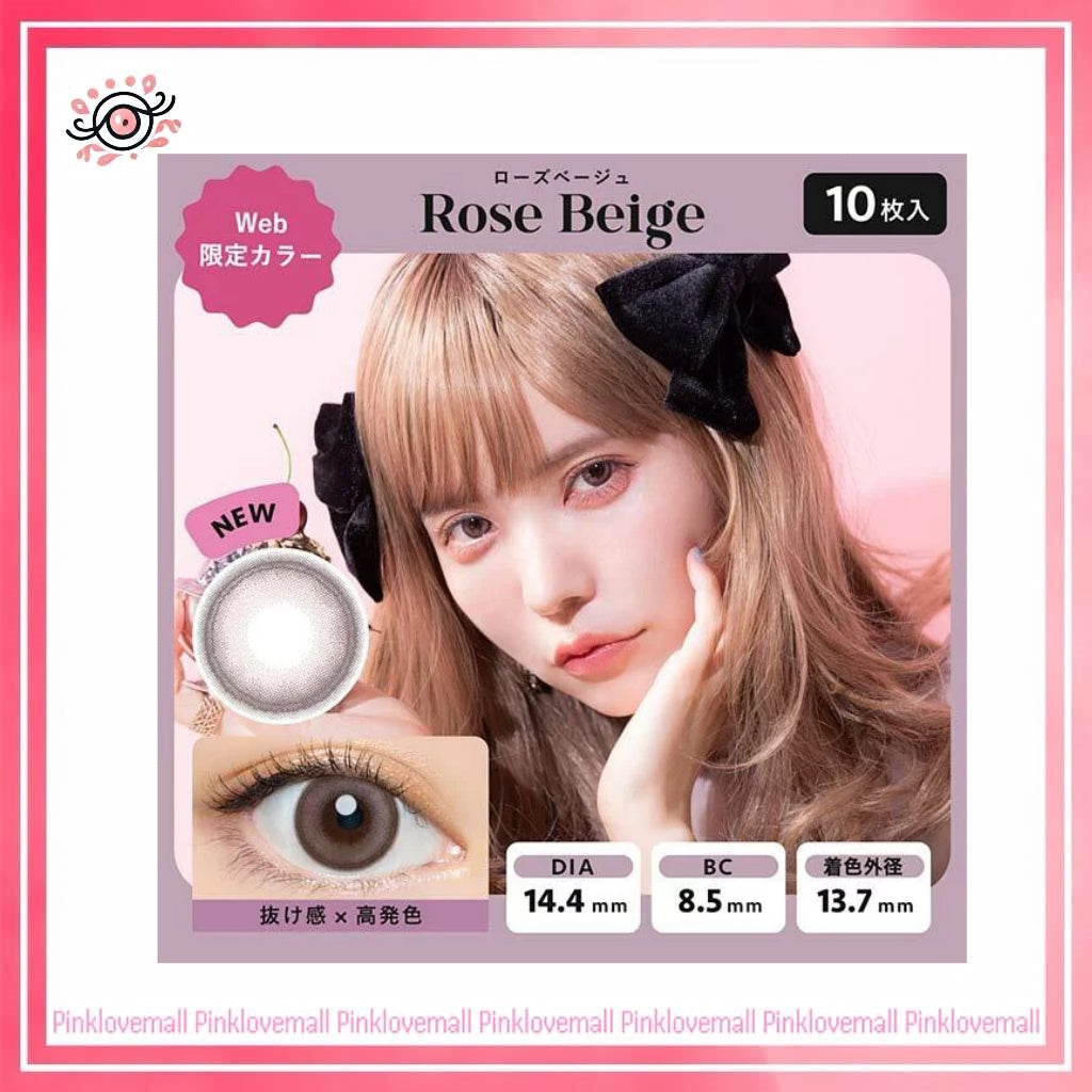AngelColor Bambi Series 1 Day Rose Beige｜日拋彩妝隱形眼鏡｜每盒10片