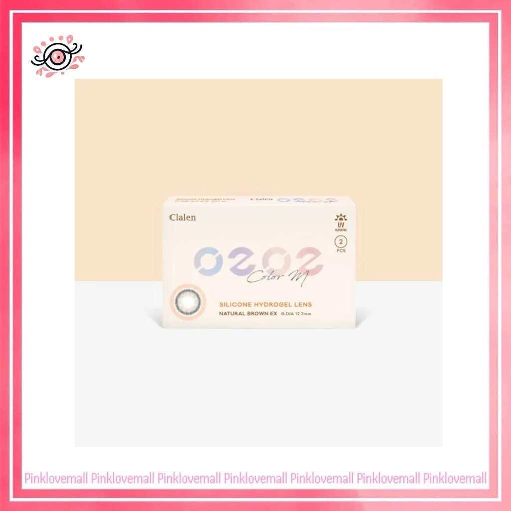 Clalen O2O2 Color M 1 Month Natural Brown EX｜月拋彩妝隱形眼鏡｜每盒2片