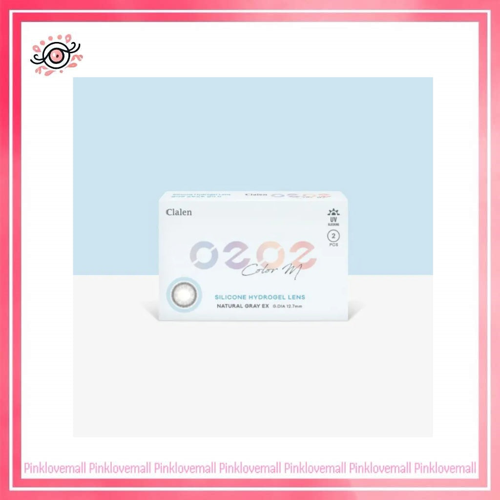 Clalen O2O2 Color M 1 Month Natural Grey EX｜月拋彩妝隱形眼鏡｜每盒2片