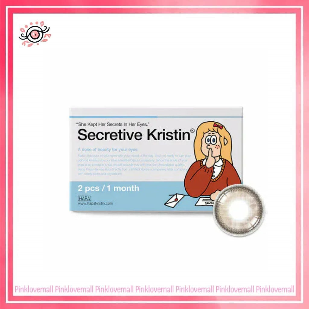 Hapa Kristin Secretive Kristin 1 Month Beige｜月拋彩妝隱形眼鏡｜每盒2片