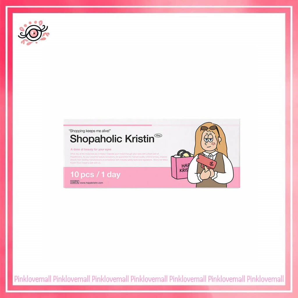 Hapa Kristin Shopaholic Kristin 1 Day Midnight Gray｜日拋彩妝隱形眼鏡｜每盒10片