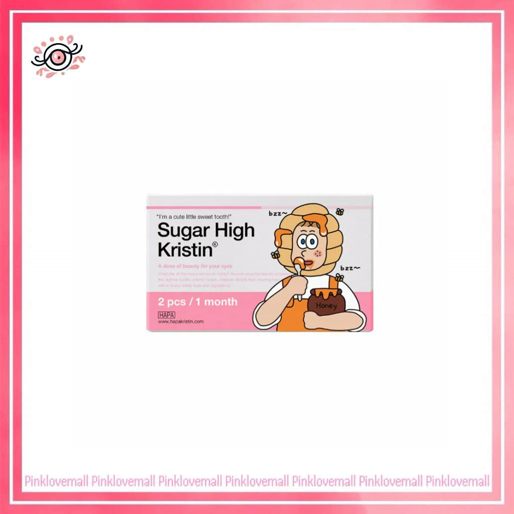 Hapa Kristin Sugar High Kristin 1 Month Beige｜月拋彩妝隱形眼鏡｜每盒2片