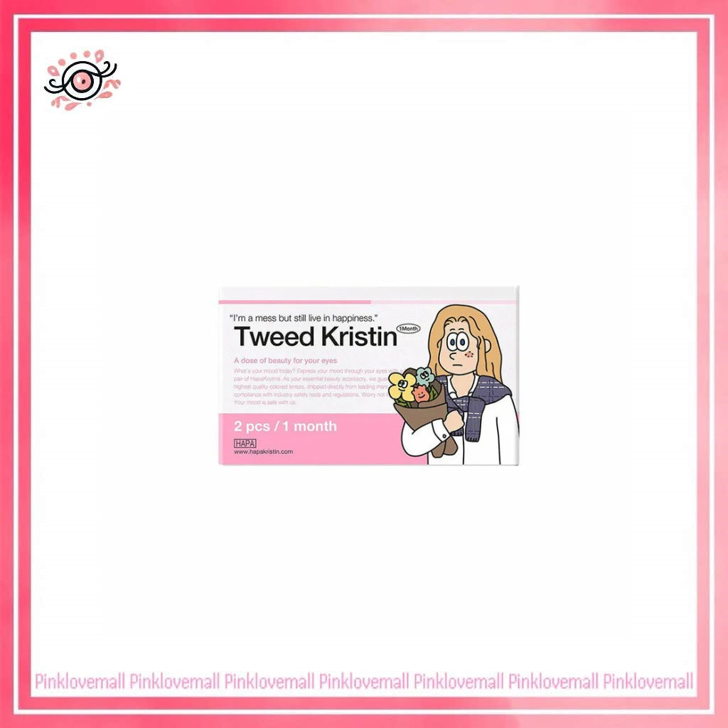 Hapa Kristin Tweed Kristin 1 Month Mauve Gray｜月拋彩妝隱形眼鏡｜每盒2片