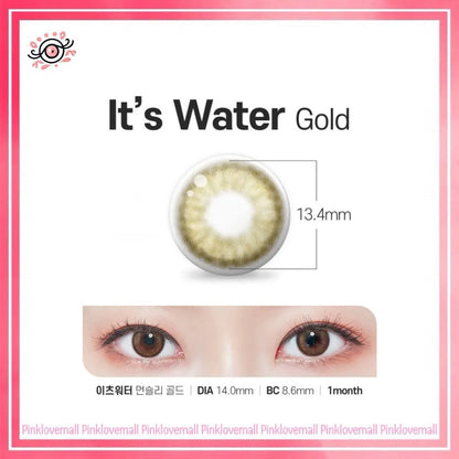 Lenstown It's Water 1 Month Gold｜月拋彩妝隱形眼鏡｜每盒2片