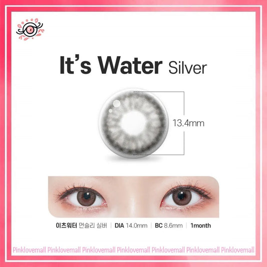 Lenstown It's Water 1 Month Silver｜月拋彩妝隱形眼鏡｜每盒2片
