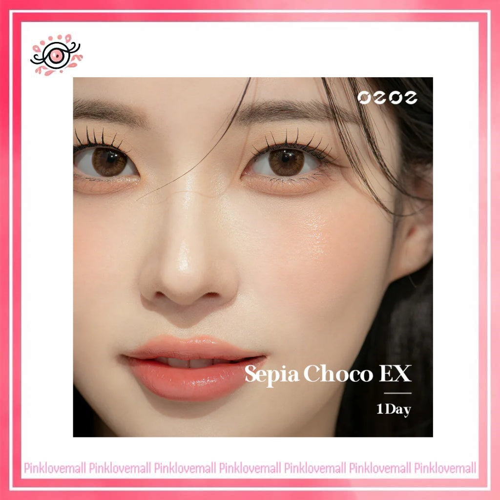 Clalen O2O2 Color 1 Day Sepia Choco EX｜日拋彩妝隱形眼鏡｜每盒30片
