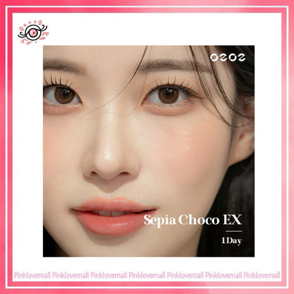 Clalen O2O2 Color 1 Day Sepia Choco EX｜日拋彩妝隱形眼鏡｜每盒30片