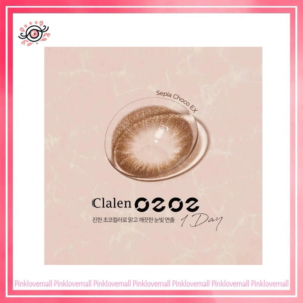 Clalen O2O2 Color 1 Day Sepia Choco EX｜日拋彩妝隱形眼鏡｜每盒30片