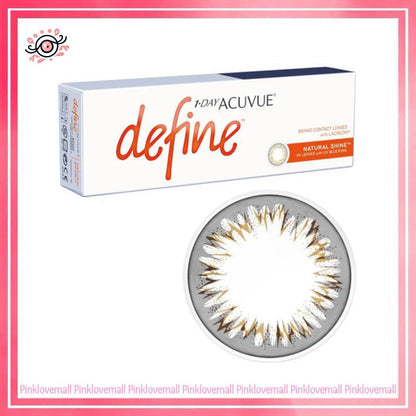 ACUVUE 強生 Define Classic 閃亮金｜日拋透明隱形眼鏡｜每盒30片